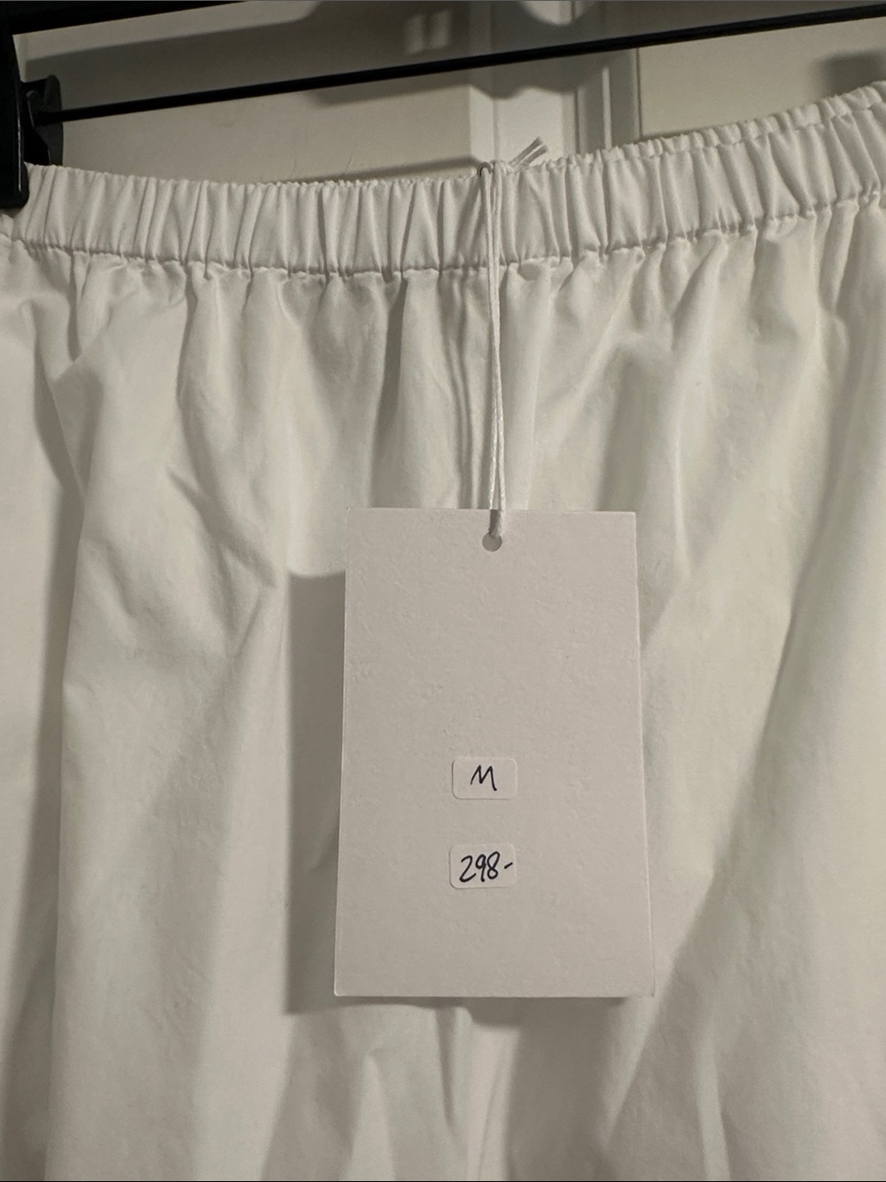 NWT Shaina Mote Gilot Cotton Maxi Skirt in Salt White Bright size M - Picture 7 of 11